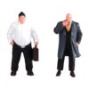 PETSOLA 2 Pieces 1/64 Scale Miniature Figure Miniature Diorama Figurine Adults Gift Diorama Stylish Figure People Model for Dollhouse, Style A