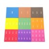 PETSOLA 51Pcs Fraction Blocks Toys Math Materials for Kids Homeschool