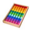 PETSOLA Cube Blocks Set Building Blocks Set for Kids Smooth Transparent Appearance