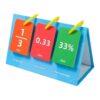 PETSOLA Fraction Percentage Decimal Flip Chart Educational Fraction