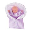 PETSOLA Kids Finger Puppet Doll Lifelike Hand Puppet Toy Novelty Swaddling Clothes Vinyl Material Lace Trim Soft Touch Educational Learning Suitable for, Purple