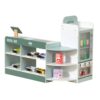 petsola Supermarket Playset with Register Space-Saving Play Grocery Store Toy Checkout Counter for Classroom