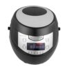 petsola Tapioca Bead Cooker Commercial Chewy Topping Cooker Tapioca cooking for Drink Stands, Black And Silver, 6L
