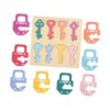 PETSOLA Wooden Lock and Key Puzzle Party Favors Color Recognition for Kids Children