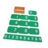 PETSOLA Wooden Number Cards for Preschool Learning Girls 3-4 Years Old