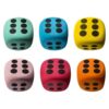 Pffiocix 6Pcs Foam Dices Colorful Learning Educational Toy Teaching Tool for Stress Relief 6 Sided Large Soft Dots Dices Foam Dots Educational Toy