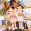 Phefop 40cm Cute Rag Doll Soft Plush Toy with Hair and Skirt for Girls Gift Home Decor Nursery Bedroom Rag Doll Pillow Sleeping Toy Plush (#1)