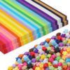 Phinus 2060 Sheets Origami Paper, 27 Assortment Colors Double Sided Star Paper Strips, 8.3 x 0.6 Inch Lucky Origami Star Paper Strips for DIY Hand Art Crafts