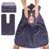 PHOGARY 3 Pack Esthetician Towels, Microfiber Facial Towel U-Shaped Spa Towels