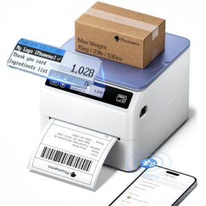 Phomemo Bluetooth Shipping Label Printer 4x6 with Scale