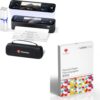 Phomemo M810 Portable Printers Wireless for Travel with All-Screen, Thermal Printer Paper 8.5" x 11" 200 Sheets