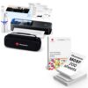 Phomemo M85 Portable Printers Wireless for Travel with Upgraded Touchscreen & Continuous Thermal Printer Paper 200 Sheets
