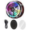 Phone Cooler, 24W Tablet Cooling Fan, Semiconductor Freezing, Universal iPad Cooler, Type-C Interface, LED Temp Display, Silent Portable Cell Phone Cooler, Strong Attachment Force, 3.9 oz / 110 g