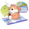 Phonics 55 Double-Sided Flash Cards with Squirrel Talking Pen Set, Over 800 Words Early Educational Learning Toys for Ages 2-6, Interactive Speech Book Card Game Gift, Homeschool Learning Supplies