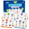 Phonics Flash Cards, 76 Cards 24 Principles, Learn to Read Phonics Games