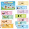 Phonics Flash Cards Word Family Build Book, 40 Read and Rhyme Flip Books Learn to Read Sight Words Flash Cards Kindergarten Reading Games for Kids Ages 4-8 1st 2nd 3rd Learning Activity