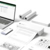 PhoSwift Portable Thermal Printer for Laptop, and 100 Sheets Thermal Paper