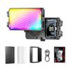 PHOTOOLEX X2077 PRO Panel Light with 1.44" Color Screen, Smart Variable Speed Cooling, 11000Lux, CRI:95+/TLCI:98+, 2700K-6500K, 21 Effects for Still Photography, Live Stream, Vlogs, Portrait