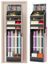 PHOTOONE Hanging Gift Wrapping Paper Storage, Christmas Wrapper Bag Container, Long Craft Roll Organizer, Present Wrap Holder for Closet, Door (Black)