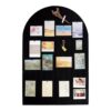 PH PandaHall Large Arched Felt Bulletin Board, 35.4x23.6 inch Self-Adhesive Cork Board Alternative Wall Tack Board for Artwork School Office Classroom Home Kitchen Notes Photo, 9mm Thick