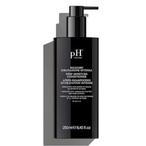pH PURE HAIR Deep Moisture Conditioner - Intense Hydration for Dry, Damaged Hair - Deep Conditioning Treatment with Kokum Nut Butter & Rose Extract for Frizz-Free, Soft, Smooth Hair - 8.45 Oz