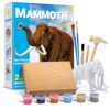Piano Potato Mammoth Dig Kit - 2-in-1 Woolly Mammoth Excavation & Painting Activity Set, STEM Science Toys for Kids 6+, Ice Age Skeleton Fossil Digging Kit, Educational Gifts for Boys Girls