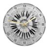 Piano Wall Clock, Musical Modern Keys Clock Black Quiet Wall Clocks No Ticking Noise for Living Room Bathroom Hallway Entryway Decor 11.6x11.6 Inches
