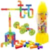 PicassoTiles Pipe Tube Construction Building Toys Stacking Toy Puzzle Game for Early Learning Montessori Playset Educational Connector Blocks Brain Development Kit Ages 3+ Toddler Boys & Girls PTT137