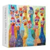 PICKFORU Happy Little Chickens Puzzles for Adults 1000 Pieces, Colorful Rooster Patchwork Jigsaw Puzzles Embroidery, Cute Animal Challenging Puzzle