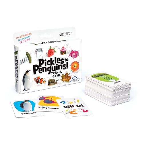 Pickles to Penguins! Travel Edition -The Quick-Thinking Picture-Linking Party Game – for 2 or More Players Ages 8 and up by Outset