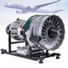 Piefeak DIY Turbofan Engine Model Kit, 1100+ Parts Metal Aeroengine Assembly for Educational STEM Projects and Enthusiasts