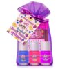 Piggy Paint Nail Polish - Non-Toxic Polish for Little Girls, Toddlers, & Kids, Water Based Formula, Safe, Cruelty Free, Vegan, & Natural, Durable Finish - Scented Berry Besties (Gift Set)