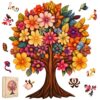 Pikoqunc Flower Tree Wooden Jigsaw Puzzle for Adults, 180 Pieces
