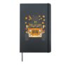 Pilgrim Truck Pugs Thanksgiving Fall Autumn Gift Hardcover Journal, Black