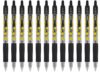 PILOT G2 Premium Retractable & Refillable Gel Roller Pens, SmileyWorld Collection, Fine Point 0.7 mm, Black Ink, Dozen