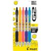 PILOT G2 SmileyWorld Retractable Gel Pen, Fine Point, 0.7mm, Assorted Ink, 5 Pack