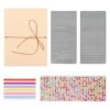 PINE & LINEN 1pcs Brown Small Scrapbook Album,Stretchable Accordion Foldable Mini Photo Album with DIY Stickers,Kraft Paper Memory Book for Wedding Anniversary/Birthday Gift (8x11 Inch)