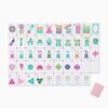 Pink American Mahjong Tile Set, Travel Mahjong Set American