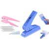 Pink and Blue Hole Punch, 15 and 30 Sheet Capacity Labor Savings