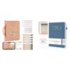 Pink Bible Cover Case with Bible Study Supplies & Blue Bible Study Journal