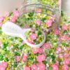 Pink Flower Field, Floral Polymer Clay Sprinkle Mix (NOT Edible), 20g Bag
