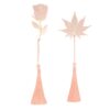 Pink Gold Bookmark Set | Stainless Steel/Hollow Design/with