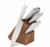 Pioneer Womans Signature 14-Piece Stainless Steel Knife Block Set For Healthy Cooking, (Gray)