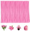 Pipe Cleaners, 200 Pcs Pink Pipe Cleaners Craft Bulk, Thick Pipe Cleaners Craft Supplies, Fuzzy Sticks Chenille Stems for Arts Craft DIY Kids Decorations Creative School Projects