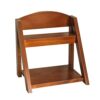 Pissente Desktop Organizer, Wooden Storage Shelf for Office Home Decor with 2 Layers, Display Rack for Books Plants Cosmetics 10x7.7x9.7in