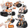 PIVONAX STEM Robotics Kit for Kids Ages 6+, 5-in-1 Remote/APP Control Coding Robot, Educational Engineering Building Toys with Programming, Science Projects Great Gift for Boys & Teens