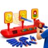 PixelWoW Kids Shooting Target Toy, LCD Electronic Scoring and Auto Reset 3 Targets, Foam Dart Blaster with 20 Soft Darts, Indoor Outdoor Games, Birthday Gifts for Boys Girls Ages 3-12
