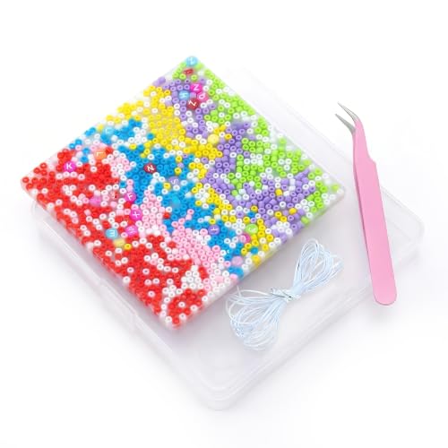 Pixnest Skin Picking Fidget Toys, Picking Pad, Picking Fidget Pads, DIY Bracelet Stocking Stuffers, Skin Picking Pad for ADHD, Relax Gift for Xmas Halloween Birthday Party (14CM / 5“)