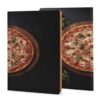 Pizza Wood on Board Refillable Notebook Cover A5 Cover Only