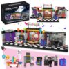 Pizzeria Building Blocks Toys, Monster Classic Horror Architecture Merch Halloween Bricks Kit Creative Gifts Birthday Present for Teens or Adults, Collectible Present for Fans